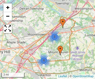 Area schools map